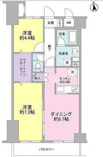 コンフォリア赤羽岩淵【4階】の間取り
