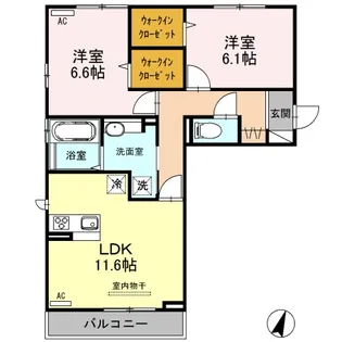 コンフォール【3階】の間取り