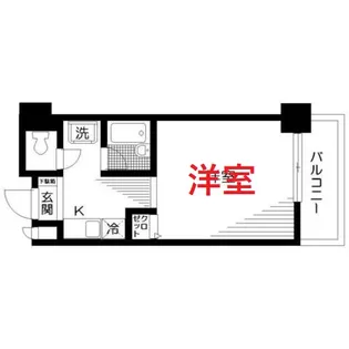 デュオフィール島津山【6階】の間取り