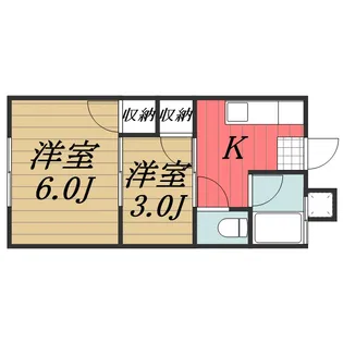 小松荘【2階】の間取り