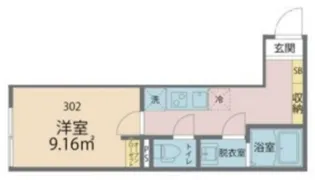カインドネス東大和North【3階】の間取り