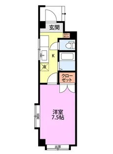 グローリー東明【1階】の間取り