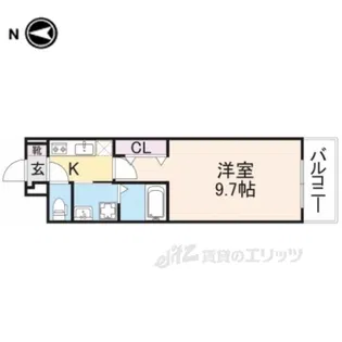 アンジュドボヌール香里園【3階】の間取り