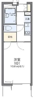 レオパレスディン【1階】の間取り