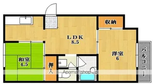 コンフォルト畠田【2階】の間取り