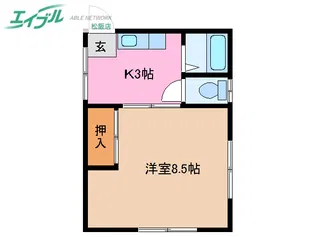 中部台パティオ【2階】の間取り