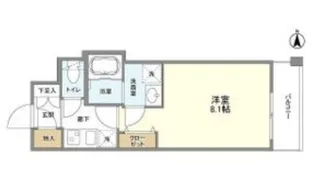 BPRレジデンス江坂【2階】の間取り