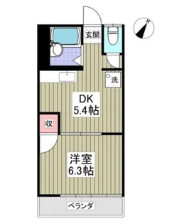 かつら荘【1階】の間取り