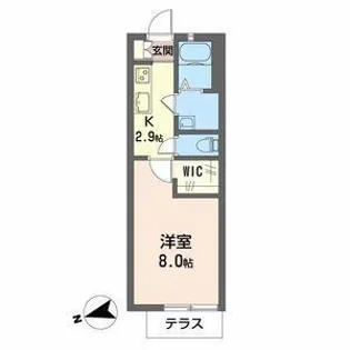 パストラル神山【1階】の間取り