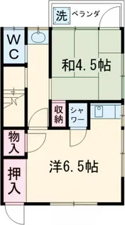 清水コーポ【2階】の間取り
