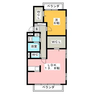 カサベラ向山【3階】の間取り