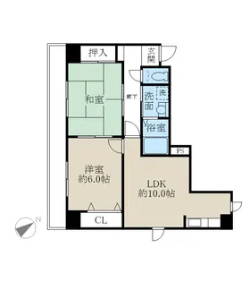 ロイヤル上大川前【8階】の間取り