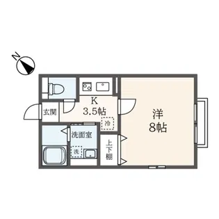 フィオレンテ大倉山【2階】の間取り