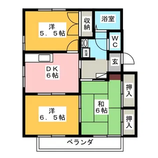 パレス赤土坂【2階】の間取り