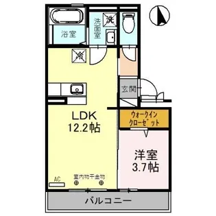 ユニ ステイ弐番館【2階】の間取り