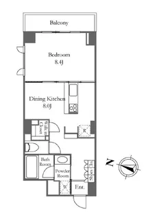 KDXレジデンス恵比寿【3階】の間取り