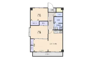 ルーエセイラク【1階】の間取り