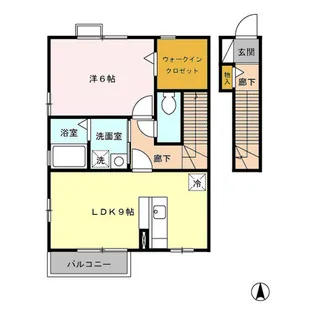 リビングタウン下石倉D【2階】の間取り