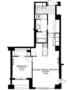フレンシア外苑西【4階】の間取り