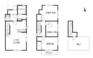 群馬県高崎市貝沢町【一戸建】の間取り