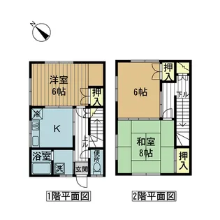 馬越メゾネットの間取り