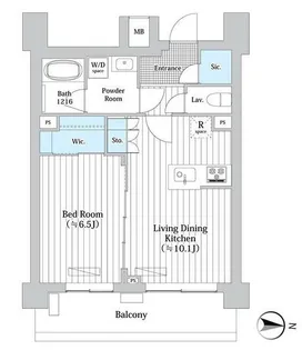 プレール・ドゥーク新宿West【7階】の間取り