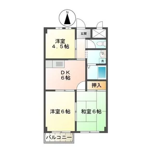 サンリッチ別名【3階】の間取り