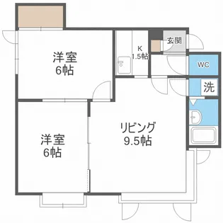 フォーサイト平和通【2階】の間取り