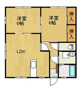 セフィラ北田【1階】の間取り