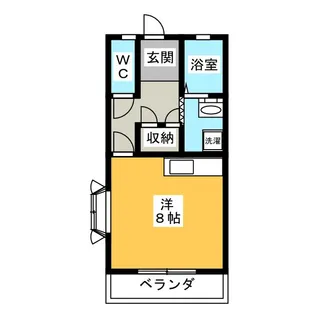 ピースハイツ【2階】の間取り