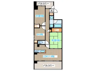 ライオンズテラス泉【4階】の間取り