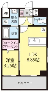マルコビル平尾【4階】の間取り
