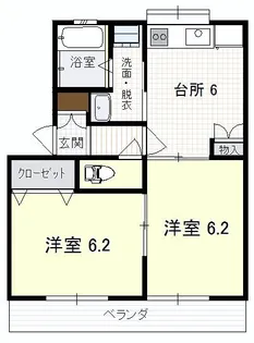 ガーデンパレス【2階】の間取り