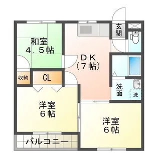 モーツアルトハイム【1階】の間取り
