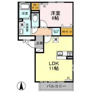 セブンワンテン F【2階】の間取り