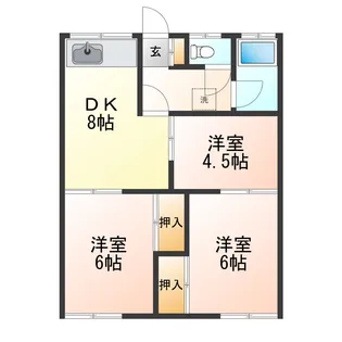 コーポみさわ【1階】の間取り