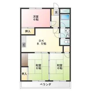 パールハイツ【4階】の間取り