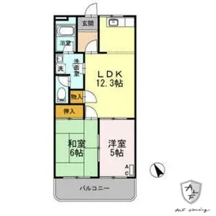 グリーンハイツ和泉【2階】の間取り