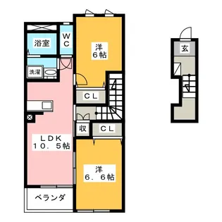 ベルハイム【2階】の間取り