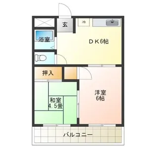 オリーブコート【4階】の間取り