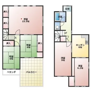 愛知県瀬戸市八幡台9【一戸建】の間取り