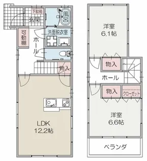 静岡県富士宮市弓沢町【一戸建】の間取り