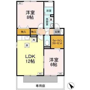 クウラージュ C棟【1階】の間取り