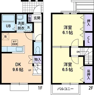 フラワーヒルズ Aの間取り