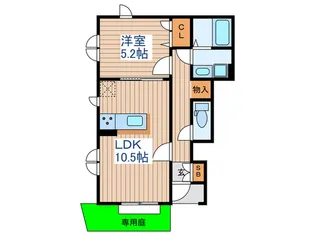 花水木壱番館【1階】の間取り