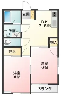 クイートハイム【1階】の間取り