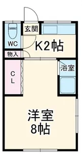 ハイツピジョン【2階】の間取り