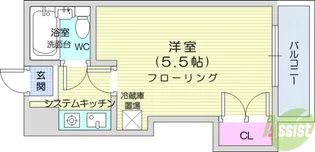 プレステージ横田【4階】の間取り