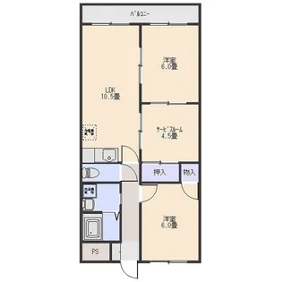 セラヴィ伊勢崎A【2階】の間取り