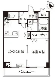 新百合鈴木ビル【3階】の間取り